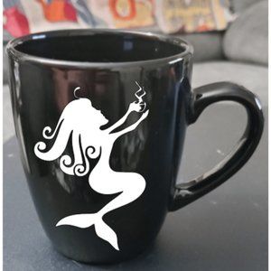Mermaid with Coffee Decal